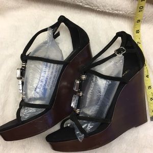Fabulosity Wedge Sandal Heels  NWOT